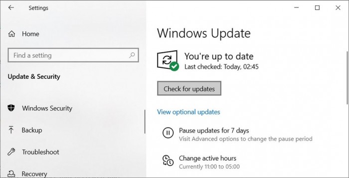 微软 Win10 21H1正式版更新升级的3种方式