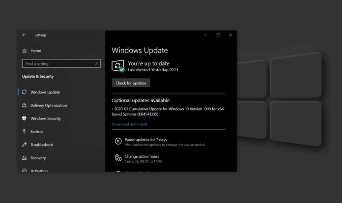 Win10 1909ûKB4541335޷װ