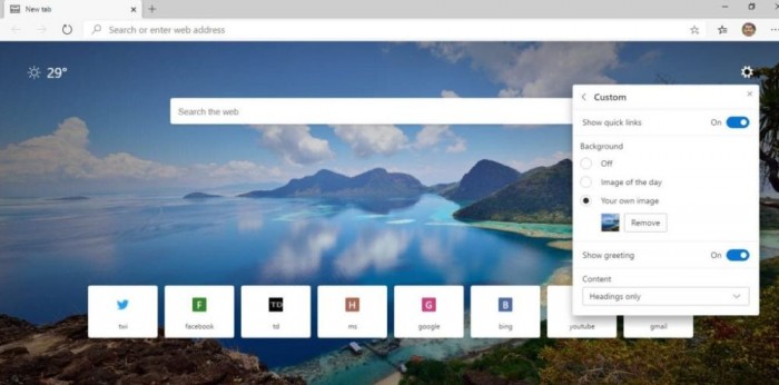 Win10 Chromium Edge Canary֧Զϴ±ǩҳֽ