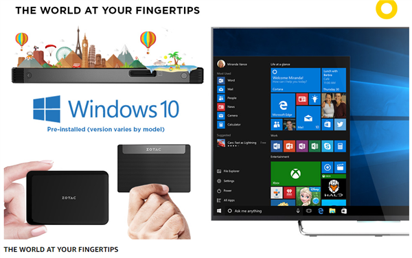 ܵWin10 Pro̩ZBOX PI225ƬʽԿ   