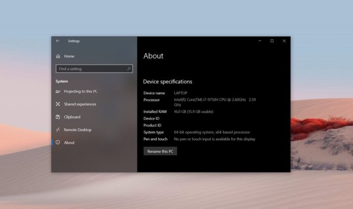 ΢ Win10 2004 ϵͳ֧Ҫ󹫲
