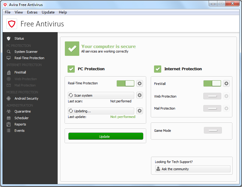 Avira Free Antivirus(Сɡɱ) v15.0.2005.1884ɫ
