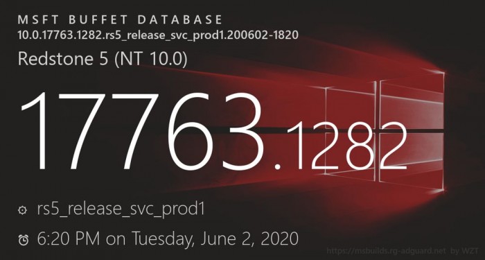 Win10 1809KB4561608 汾Build 17763.1282