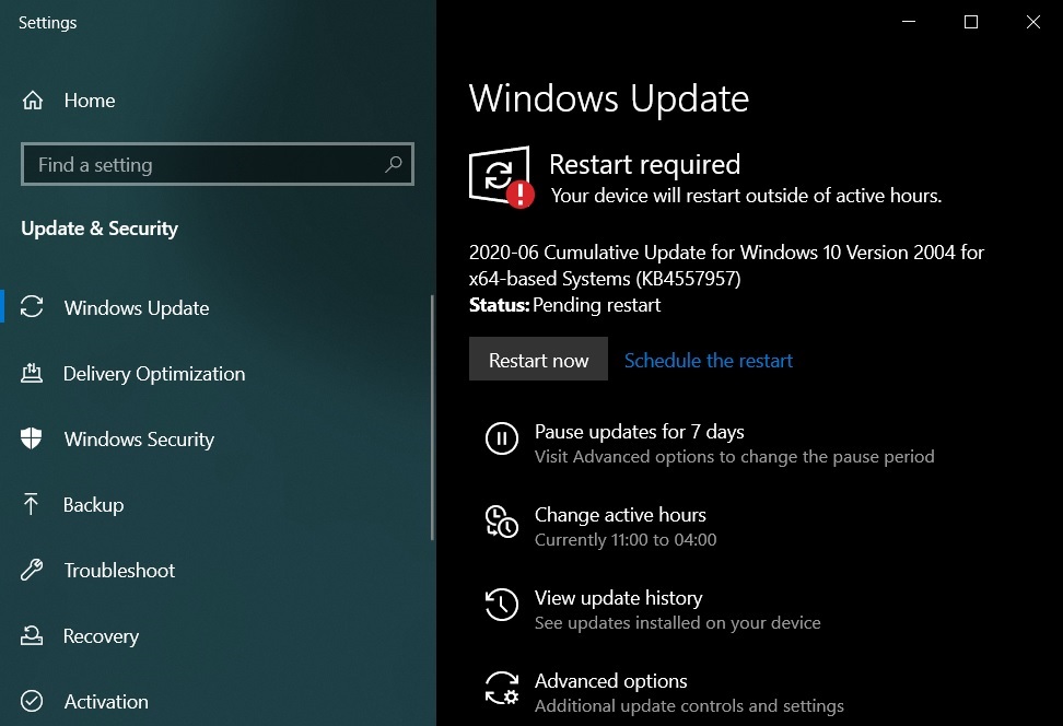 Win10 2004 Build 19041.329