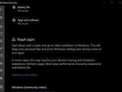 Win10 May 2020(2004)޷ʹFresh Start