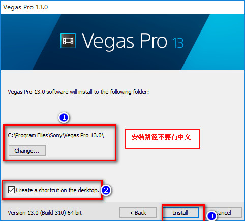 Vegas Pro 13 ʽ V13.0.0.453 
