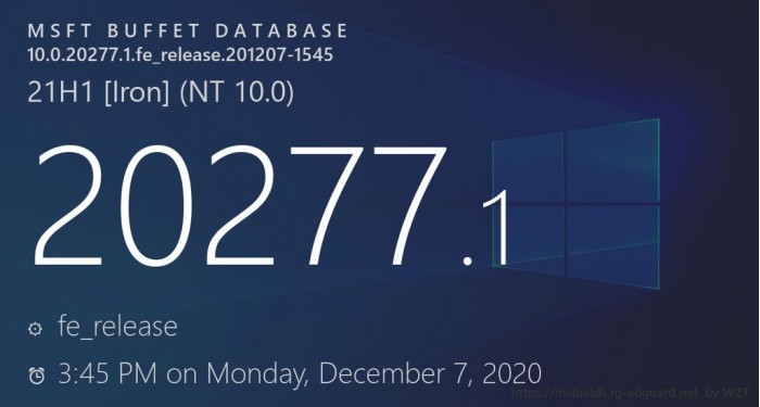 ΢ Win10 Build 20277/21277 Ԥ