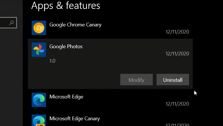 Chrome PWA ӦÿɴWin10 ò˵ж