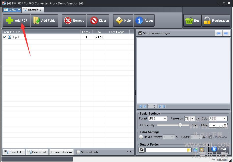 FM PDF To JPG Converter v3