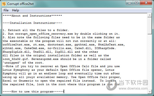 Corrupt office2txt רҵ v0.22