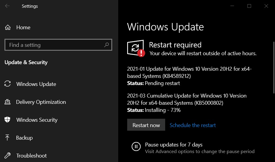 Win10 2004/2009KB5000802ۻ