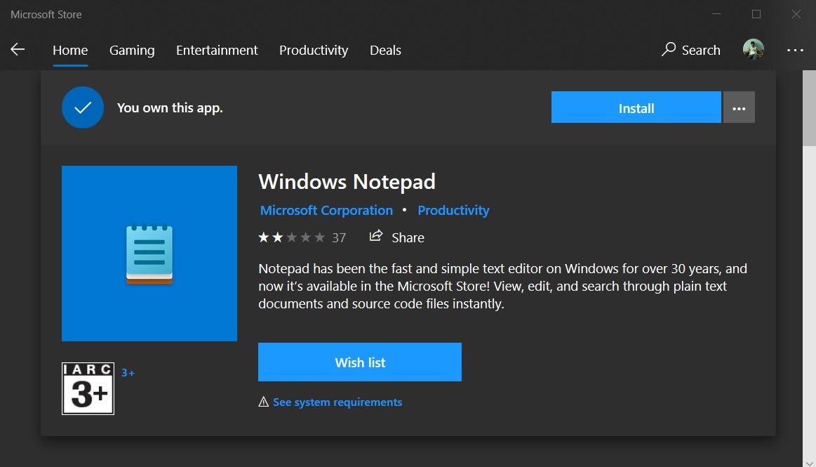 ΢ Win10 21H2 Notepad±ӳɫ