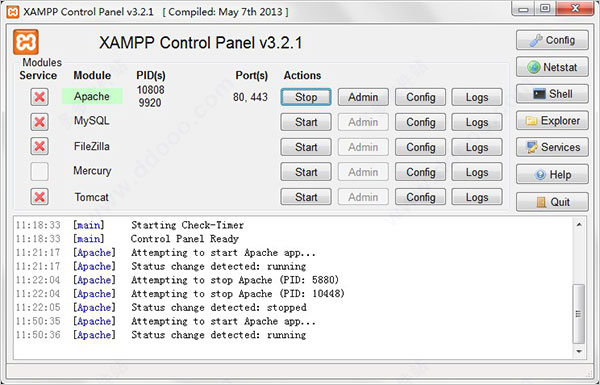 XAMPP  v8.0.6.0 