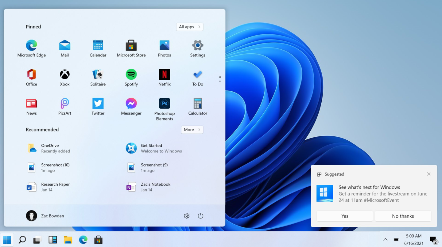Win11ϵͳ޸עһWin10ʼ˵ļ