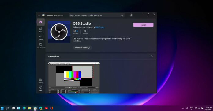 OBS Studio Ӧϼ Win11 Ӧ̵