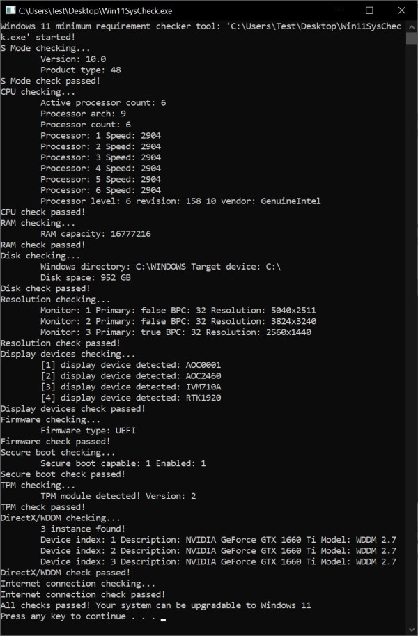 Win11칤ߣԴWin11SysCheck