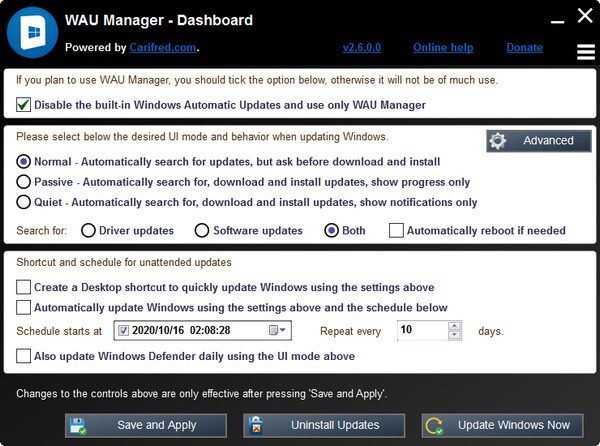 WAU Manager(¹) v3.0.1.0İ