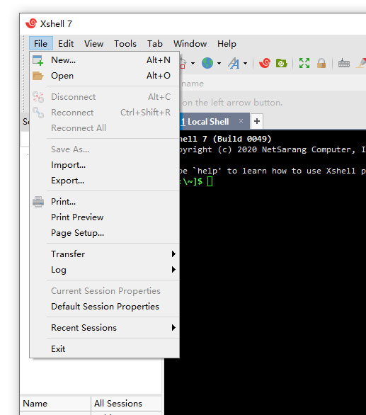 XShell7 v7.0.73.0°