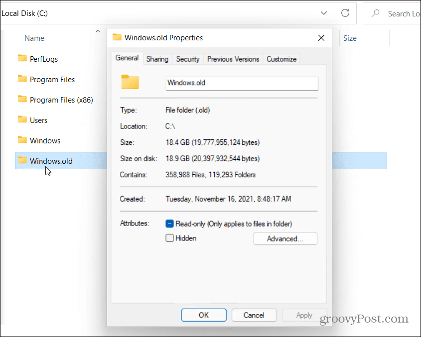 Win11ϵͳɾ Windows.old ļеļ