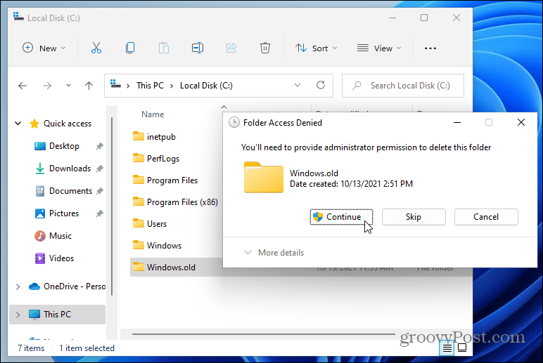 Win11ϵͳɾ Windows.old ļеļ